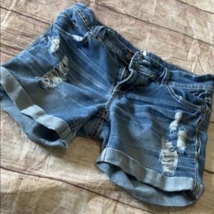 Rue 21 distressed shorts holes cute juniors style